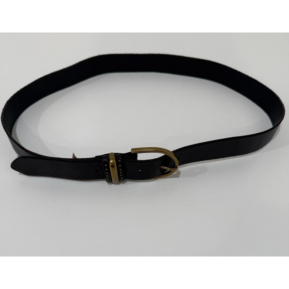 Amsterdam Heritage Black Genuine Leather Belt Women's Size 95 M